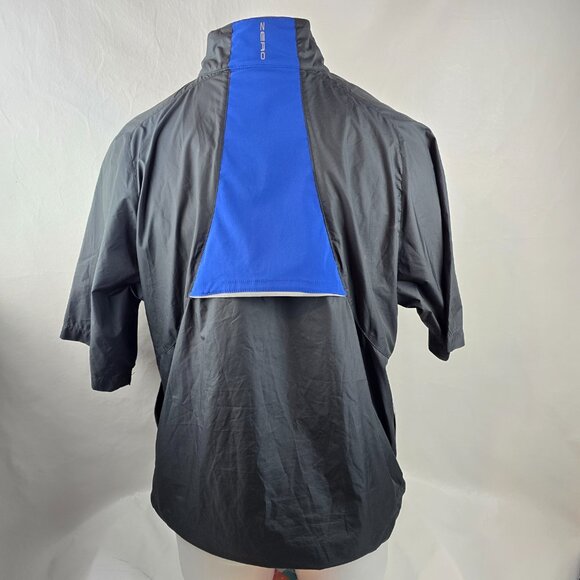 Zero Restriction Jacket Mens Medium Black 1/2 Zip Windbreaker Tour Series Golf 1 - Picture 6 of 11